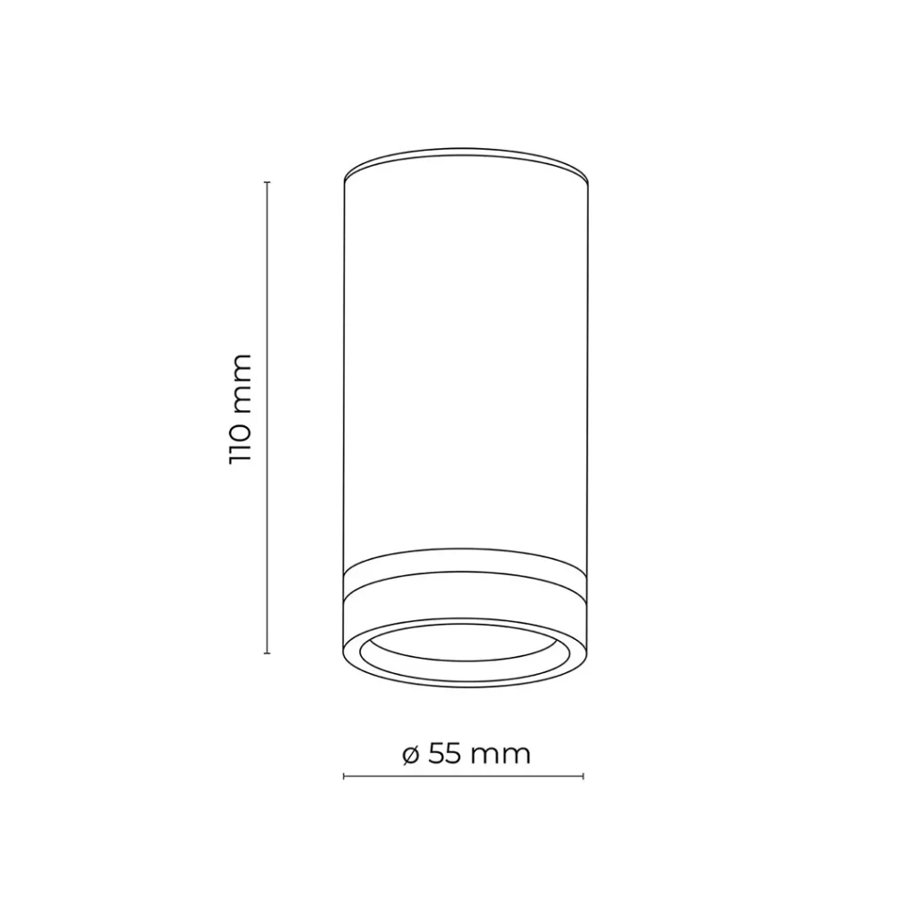 Светильник jet 10 вт gu10 ip20 220 - 240 в tk lighting 4