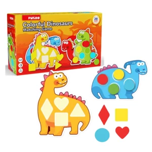 Joc educativ "Dinozauri colorați", 20 elem.