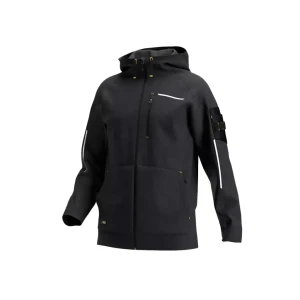 Ветровка deneb hoodie l чёрный/серый safety jogger