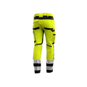 Pantaloni reflectorizanți scuti hivis 48 galben safety jogger Thumbnail 4
