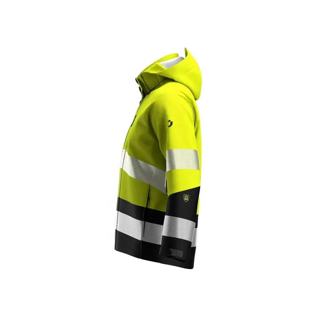 Куртка светоотражающая scuti hivis softshell xl жёлтый safety jogger 3