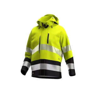 Куртка светоотражающая scuti hivis softshell xl жёлтый safety jogger