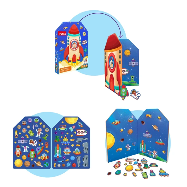 Магнитная игра "космос", 70 элем. 4