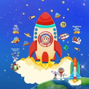 Магнитная игра "космос", 70 элем. Thumbnail 5