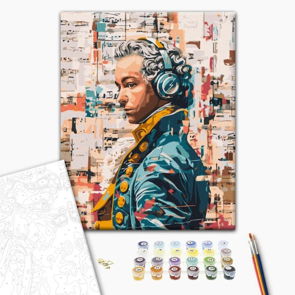 Pictură pe numere 40*50 cm (în cutie) – mozart modern 2