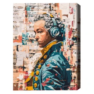 Pictură pe numere 40*50 cm (în cutie) – mozart modern