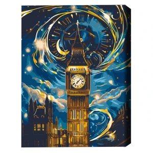 Pictură pe numere 40*50 cm (în cutie) – big ben fermecat