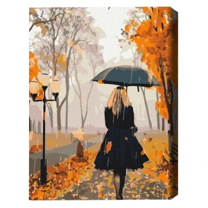 Pictură pe numere 40*50 cm (fără cutie) – străin în toamnă