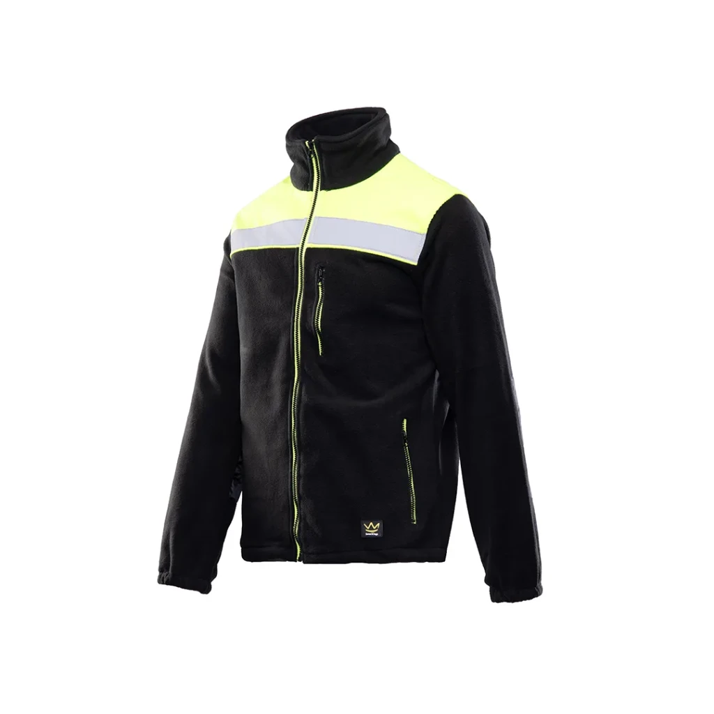 Hanorac cu reflector rival softshell xxl negru/galben seven kings 2