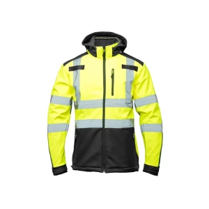 Куртка светоотражающая flash softshell l жёлтый/синий brixton