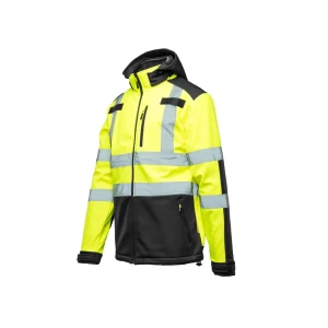 Scurtă reflectorizantă flash softshell s galben/albastru brixton Thumbnail 2