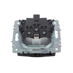 Priză cu obturator și capac brite 16 a 220 - 240 v negru iek Thumbnail 5