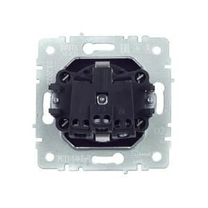 Розетка с заземлением и защитой brite 16 a 220 - 240 в чёрный iek Thumbnail 2