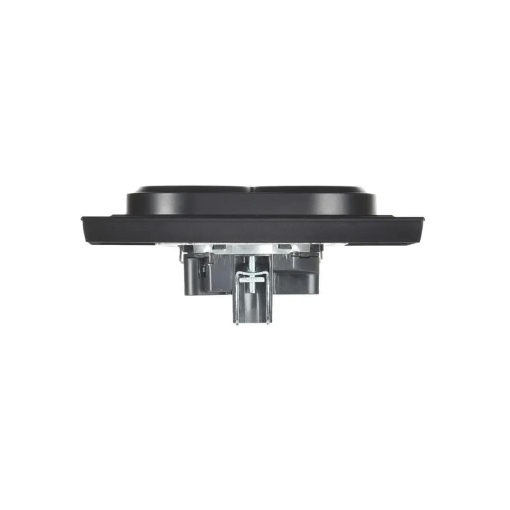 Priză dublă cu împământare brite 16 a 220 - 240 v negru iek 3