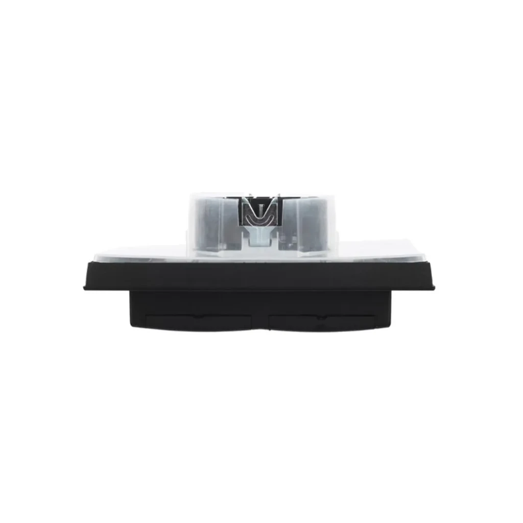 Двойная розетка с крышкой brite 16 a 220 - 240 в чёрный iek 3