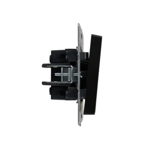 Întrerupător dublu cu indicator brite 10 a 220 - 240 v negru iek Thumbnail 4
