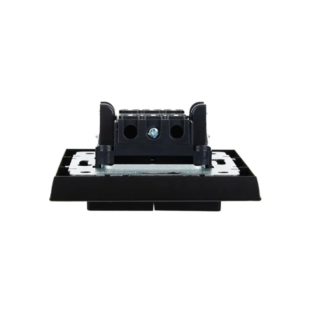 Двойной выключатель brite 10 a 220 - 240 в чёрный iek 3