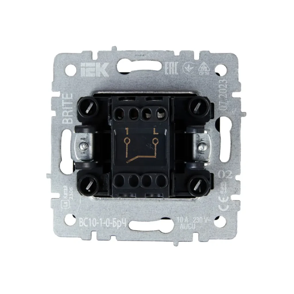 Întrerupător brite 10 a 220 - 240 v negru iek 2