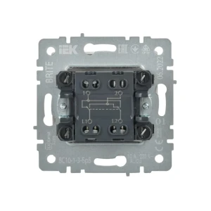 Переключатель перекрёстный brite 10 a 220 - 240 в белый iek Thumbnail 2