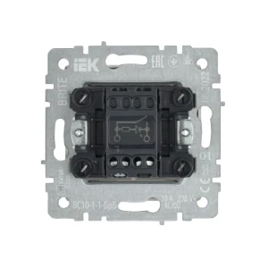 Întrerupător cu indicator brite 10 a 220 - 240 v alb iek Thumbnail 2