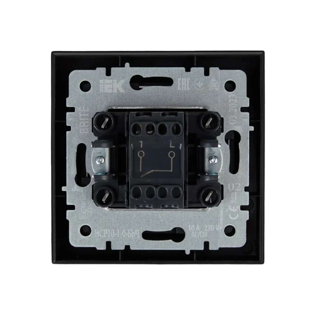 Întrerupător brite 10 a 220 - 240 v negru iek 2