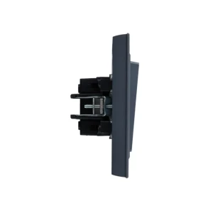 Întrerupător dublu brite 10 a 220 - 240 v negru iek Thumbnail 4