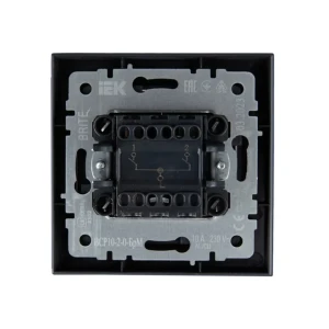 Întrerupător dublu brite 10 a 220 - 240 v negru iek Thumbnail 2