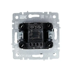 Выключатель brite 10 a 220 - 240 в маренго iek Thumbnail 2