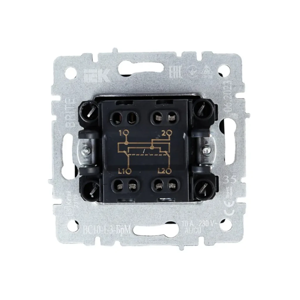 Întrerupător cruce brite 10 a 220 - 240 v marengo iek 2