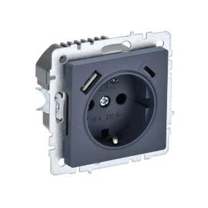 Priză cu usb brite 16 a 220 - 240 v marengo iek