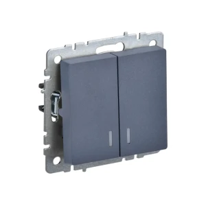 Întrerupător dublu cu indicator brite 10 a 220 - 240 v marengo iek
