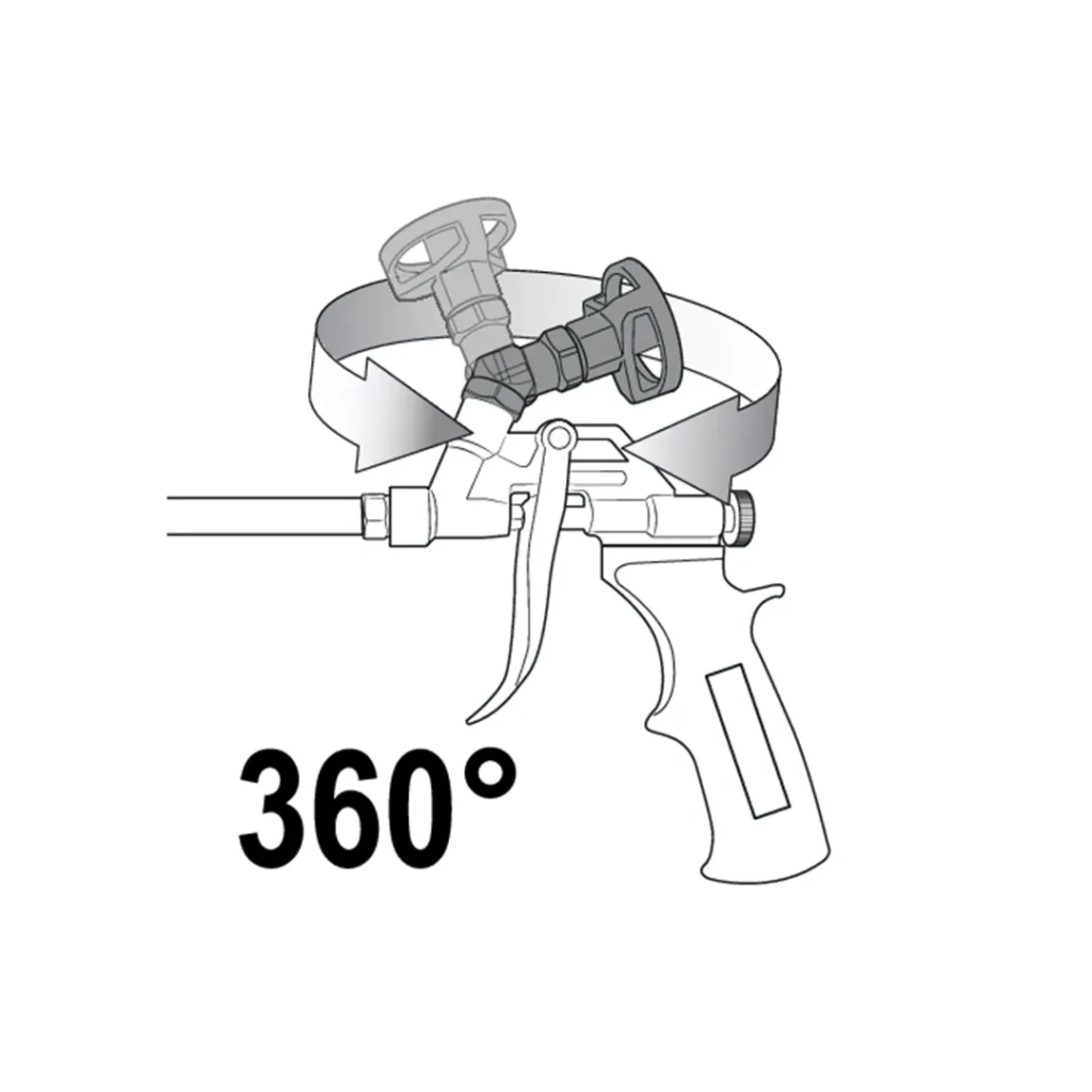 Pistol pentru spumă reglabil 315 mm yato 4