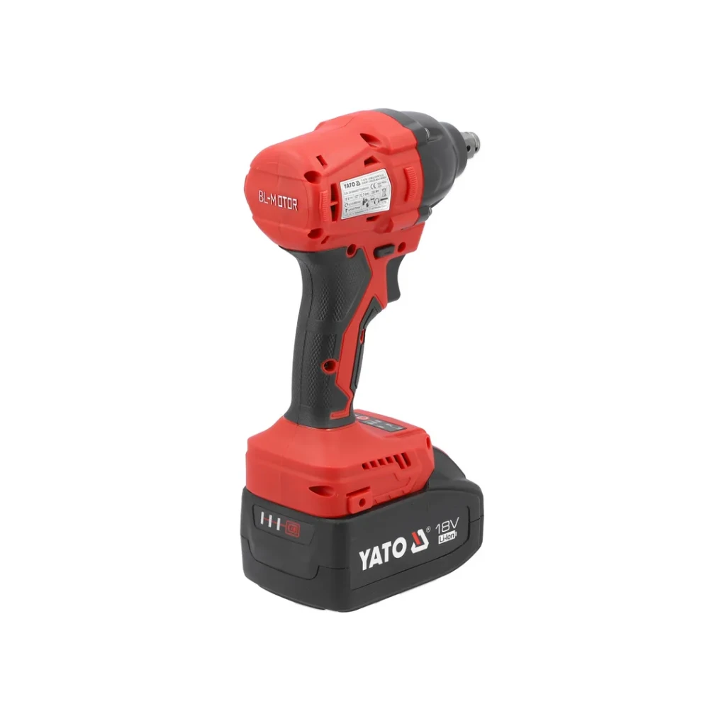 Аккумуляторный ударный гайковерт 350 нм 2 x 4.0 ач (li-ion) 18 в 0 - 2500 об/мин yato 2
