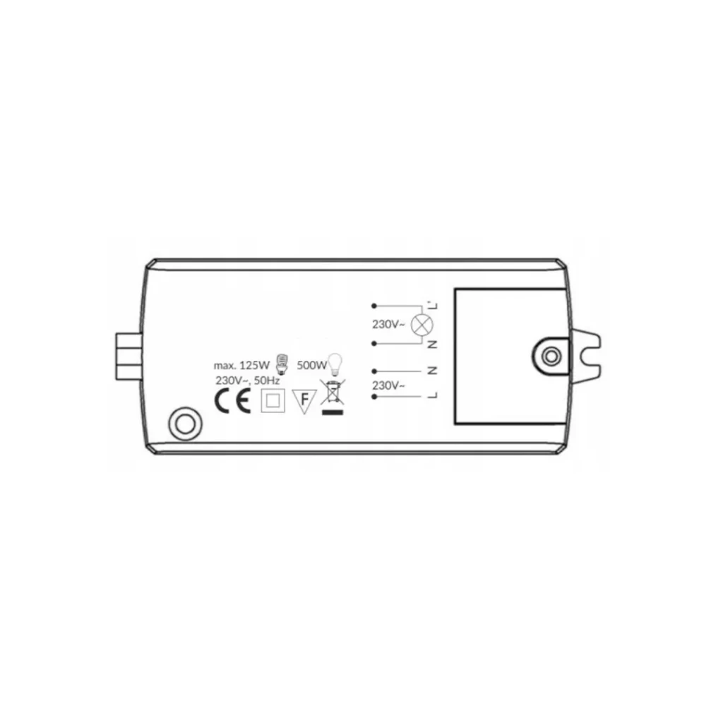 Датчик приближения 500 вт 5 см 12/230 в ip20 orno 2