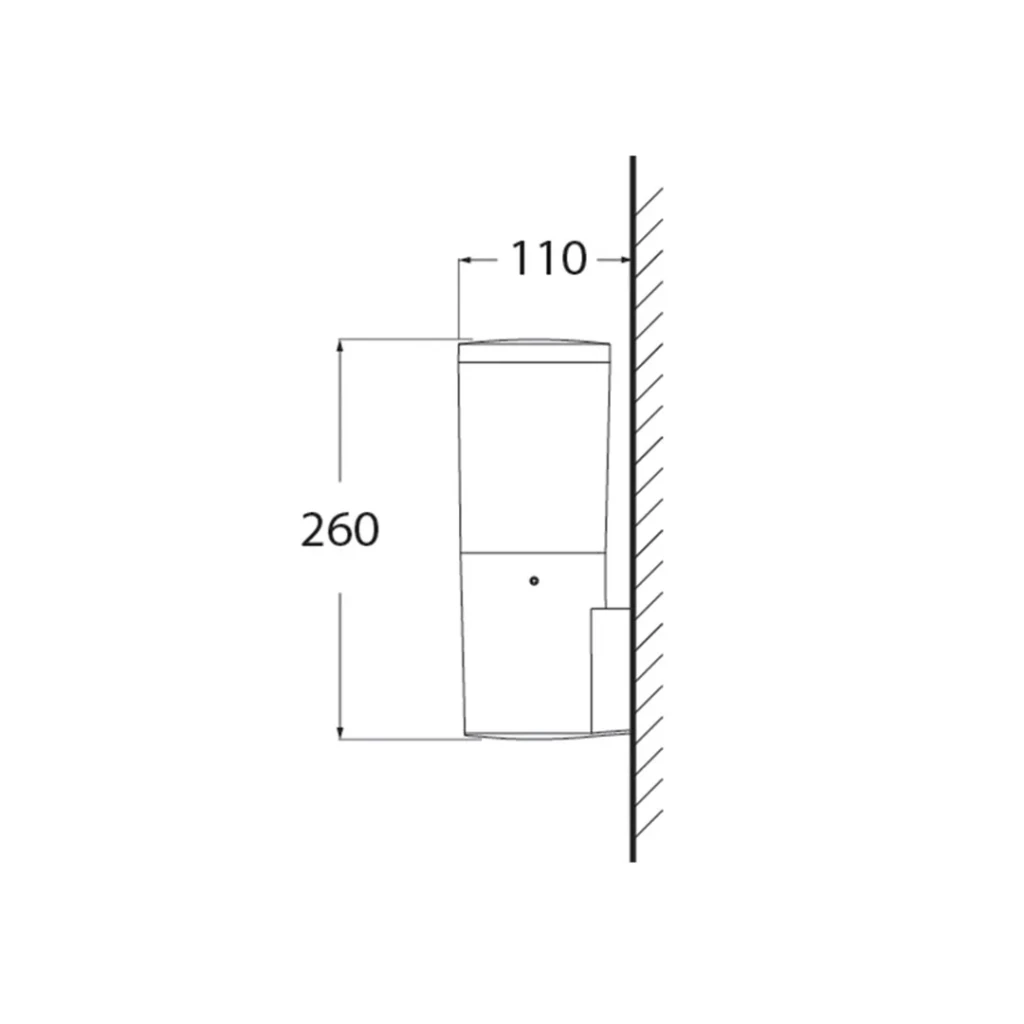 Светильник amelia wall 8.5 вт e27 1000 лм 220 - 240 в ip55 fumagalli 2