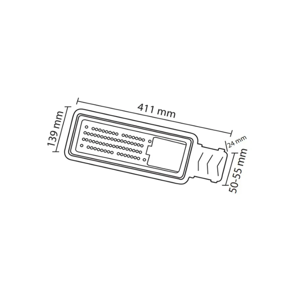 Corp de iluminat stradal led vegas-50 50 w smd 6400 k 5750 lm ip65 220 - 240 v horoz 3