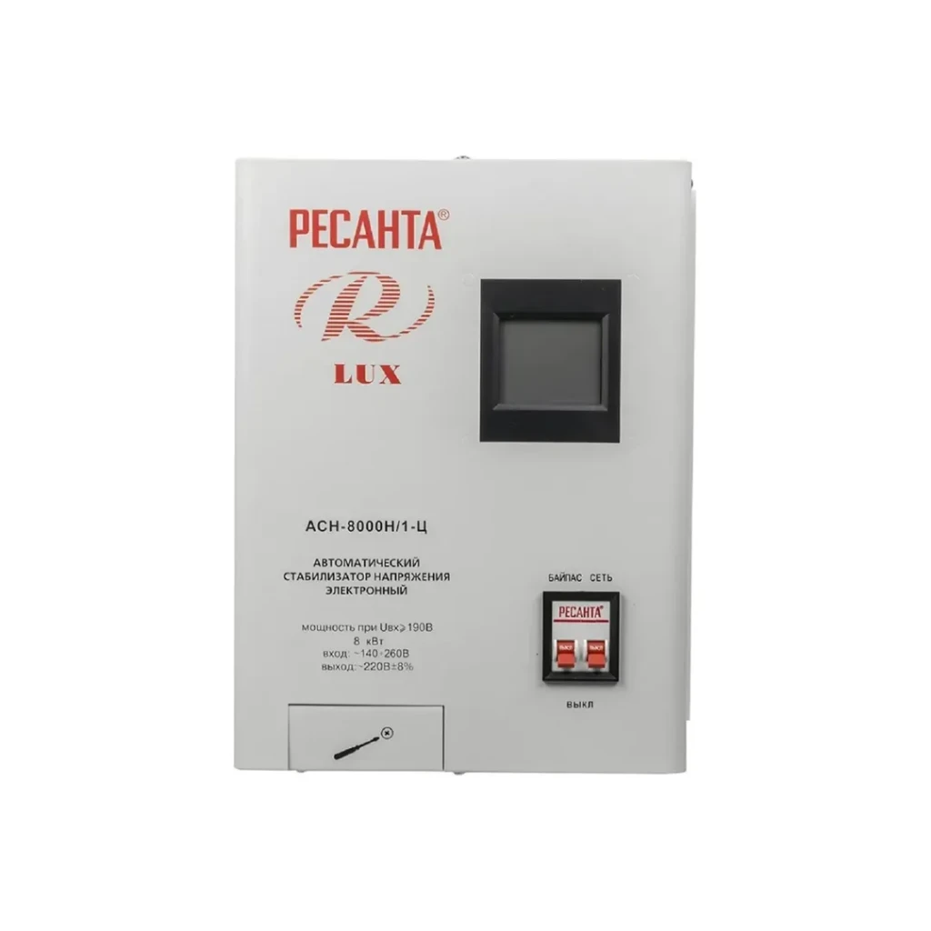 Stabilizator de perete ach-8000 н/1-ц 8 kw 140 - 260 v resanta 2