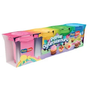Set de plastilină în tub, pastel, 4 buc. Thumbnail 3