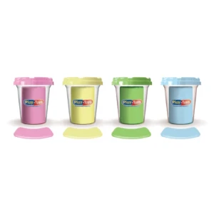 Set de plastilină în tub, pastel, 4 buc. Thumbnail 2