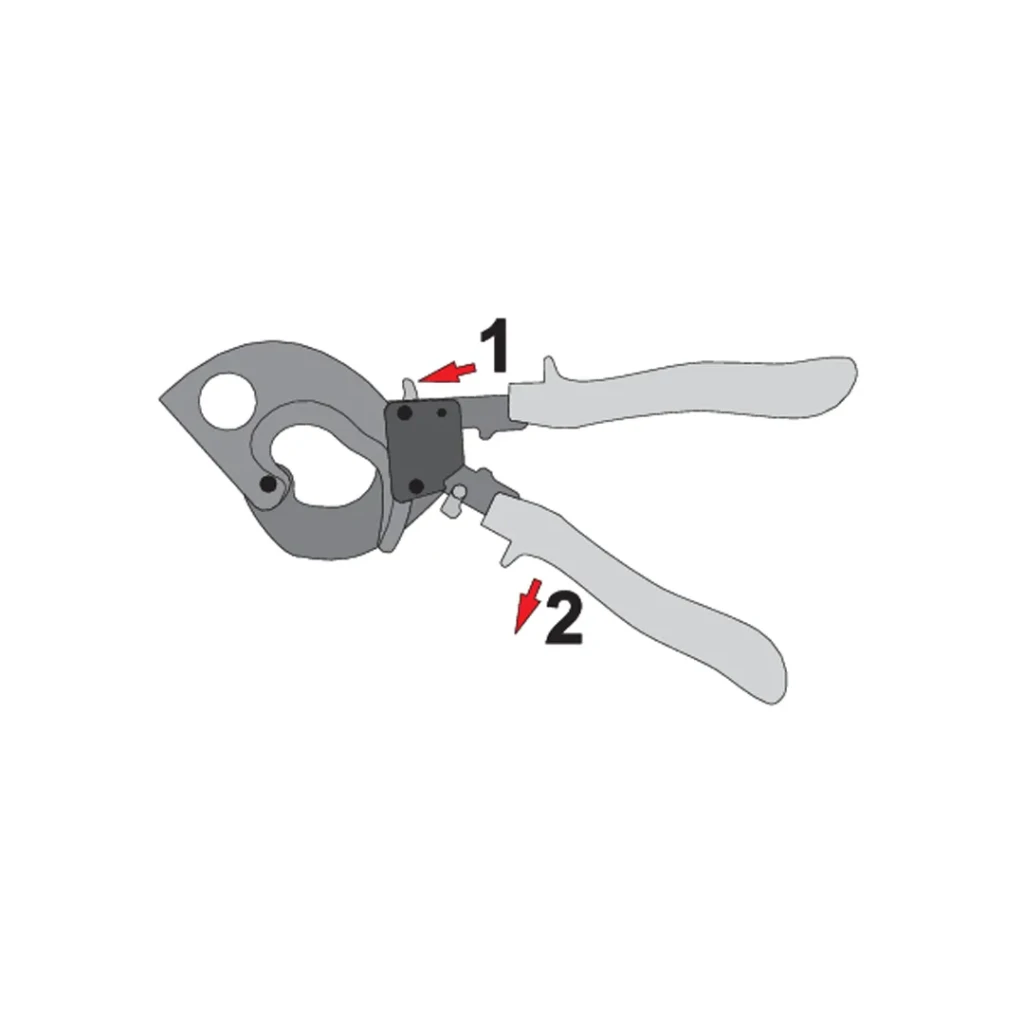 Foarfecă cu clichet pentru tăiat cabluri 240 mm² 17.5 mm 300 mm cu clichet yato 3