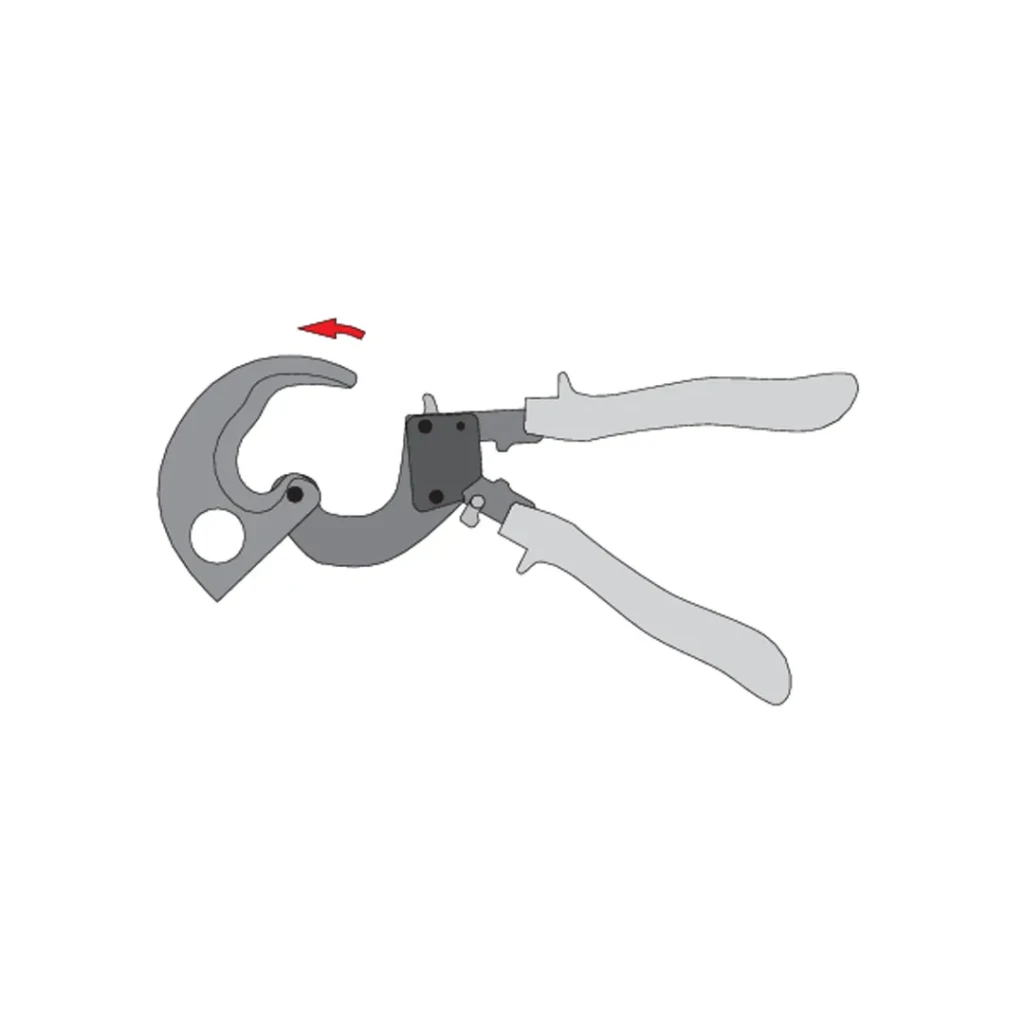 Foarfecă cu clichet pentru tăiat cabluri 240 mm² 17.5 mm 300 mm cu clichet yato 4