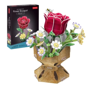 3D puzzle &quot;Buchet de flori – Trandafir&quot;, 120 elem.