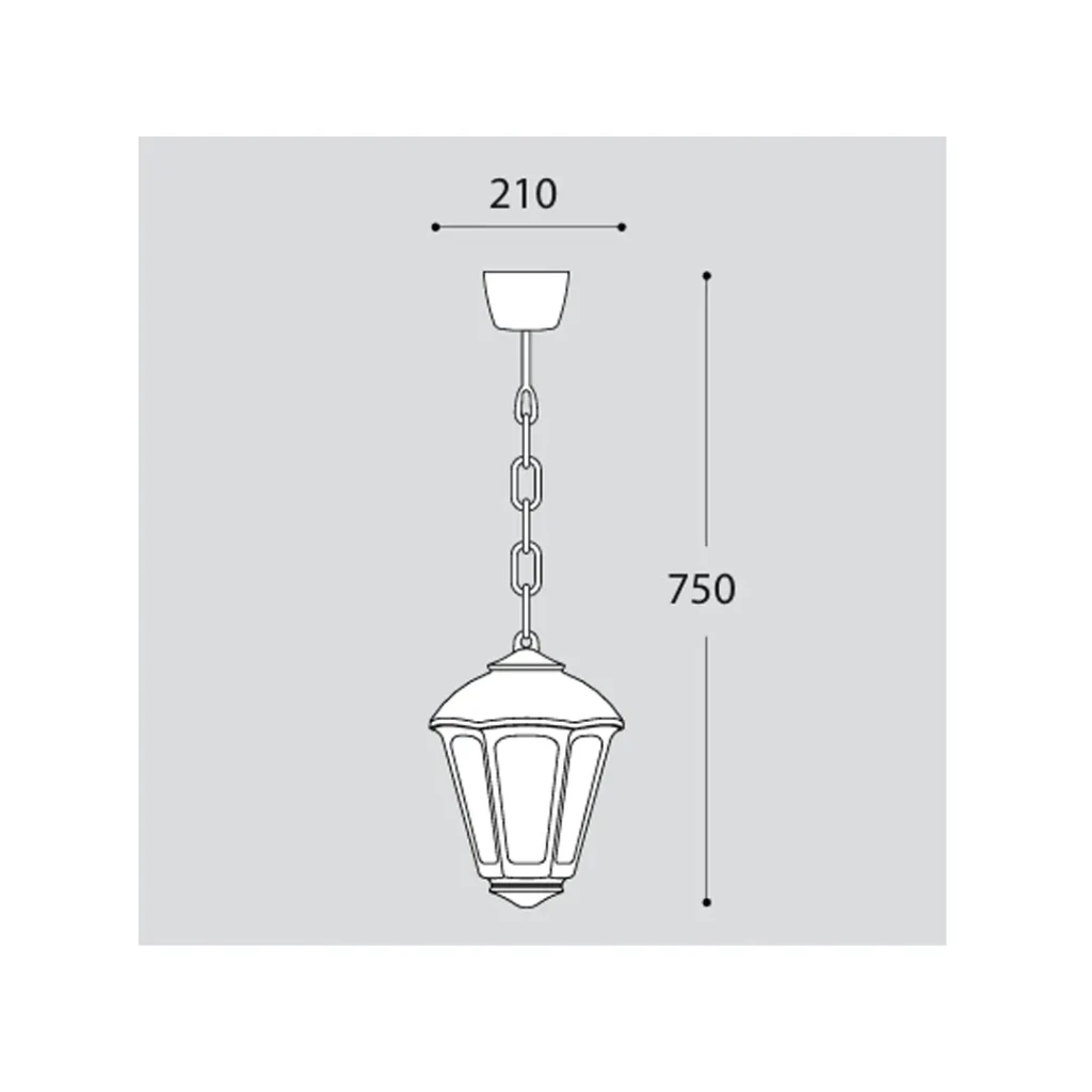 Светильник sicar/giampy 8.5 вт e27 220 - 240 в ip55 fumagalli 2
