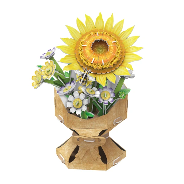 3d puzzle “buchet de floarea-soarelui”, 102 elemente 2
