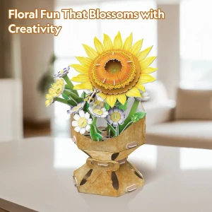 3d puzzle “buchet de floarea-soarelui”, 102 elemente Thumbnail 6