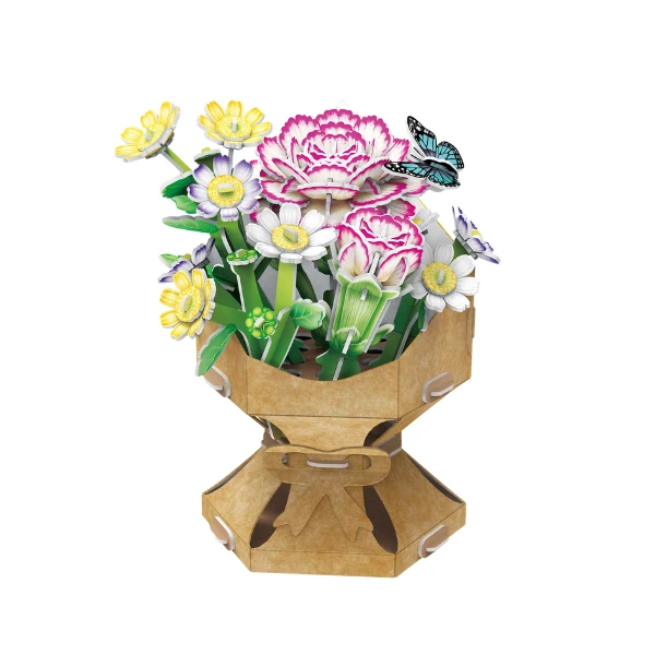 3d puzzle "buchet de flori – garoafă", 134 elem. 2