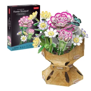 3d puzzle "buchet de flori – garoafă", 134 elem.