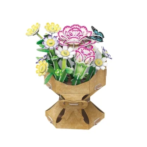 3d puzzle "buchet de flori – garoafă", 134 elem. Thumbnail 2