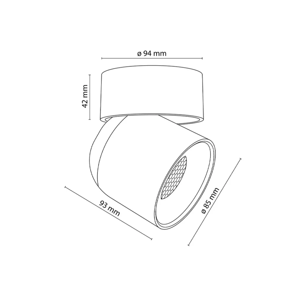 Светильник twist gu10 ip20 220 - 240 в tk lighting 4