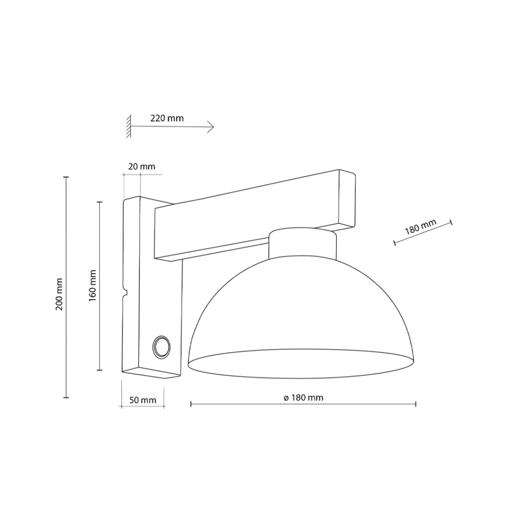 Настенный светильник oslo 15 вт e27 ip20 220 - 240 в tk lighting 3